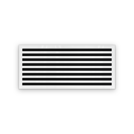 Cryptic Slot 8 slot linear slot diffuser, 36 inch, white