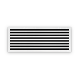 Cryptic Slot 8 slot linear slot diffuser, 42 inch, white