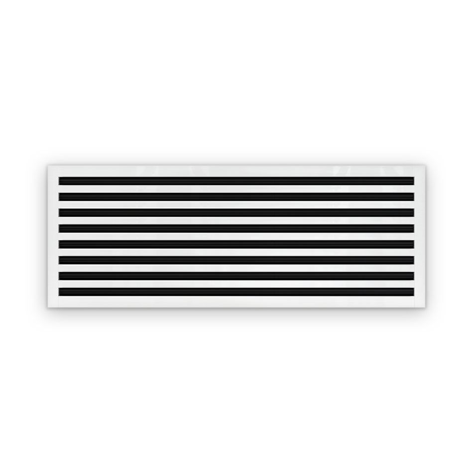 Cryptic Slot 8 slot linear slot diffuser, 44 inch, white
