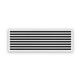 Cryptic Slot 8 slot linear slot diffuser, 48 inch, white