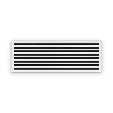 Cryptic Slot 8 slot linear slot diffuser, 48 inch, white