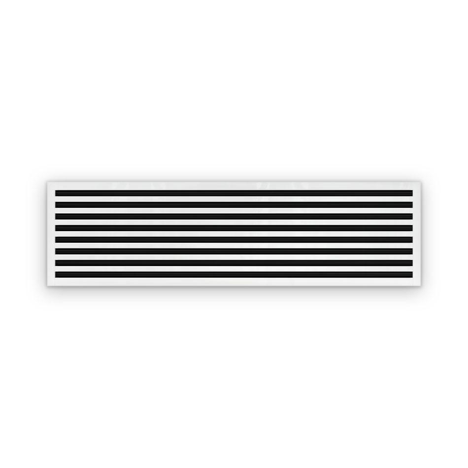 Cryptic Slot 8 slot linear slot diffuser, 60 inch, white