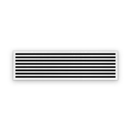 Cryptic Slot 8 slot linear slot diffuser, 60 inch, white