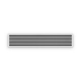 Cryptic Slot 8 slot linear slot diffuser, 84 inch, white
