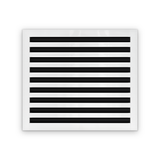 Cryptic Slot 9 slot linear slot diffuser, 20 inch, white