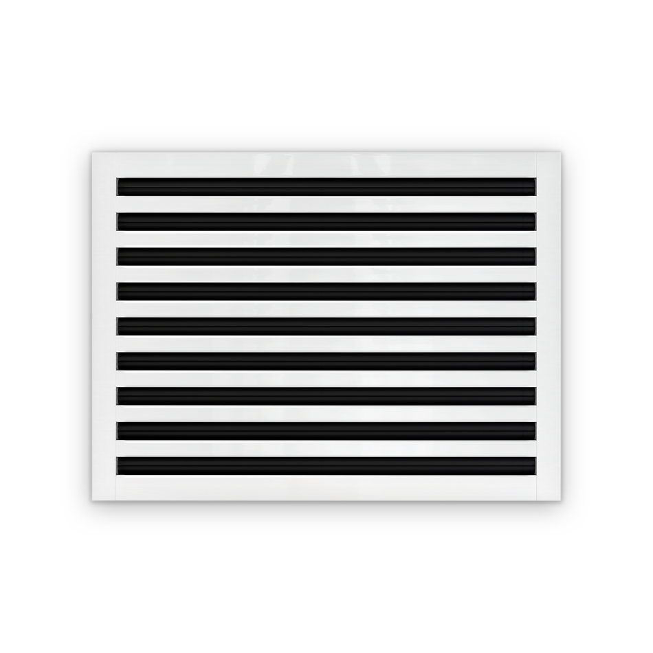 Cryptic Slot 9 slot linear slot diffuser, 24 inch, white