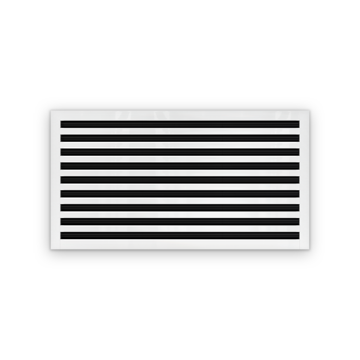 Cryptic Slot 9 slot linear slot diffuser, 34 inch, white