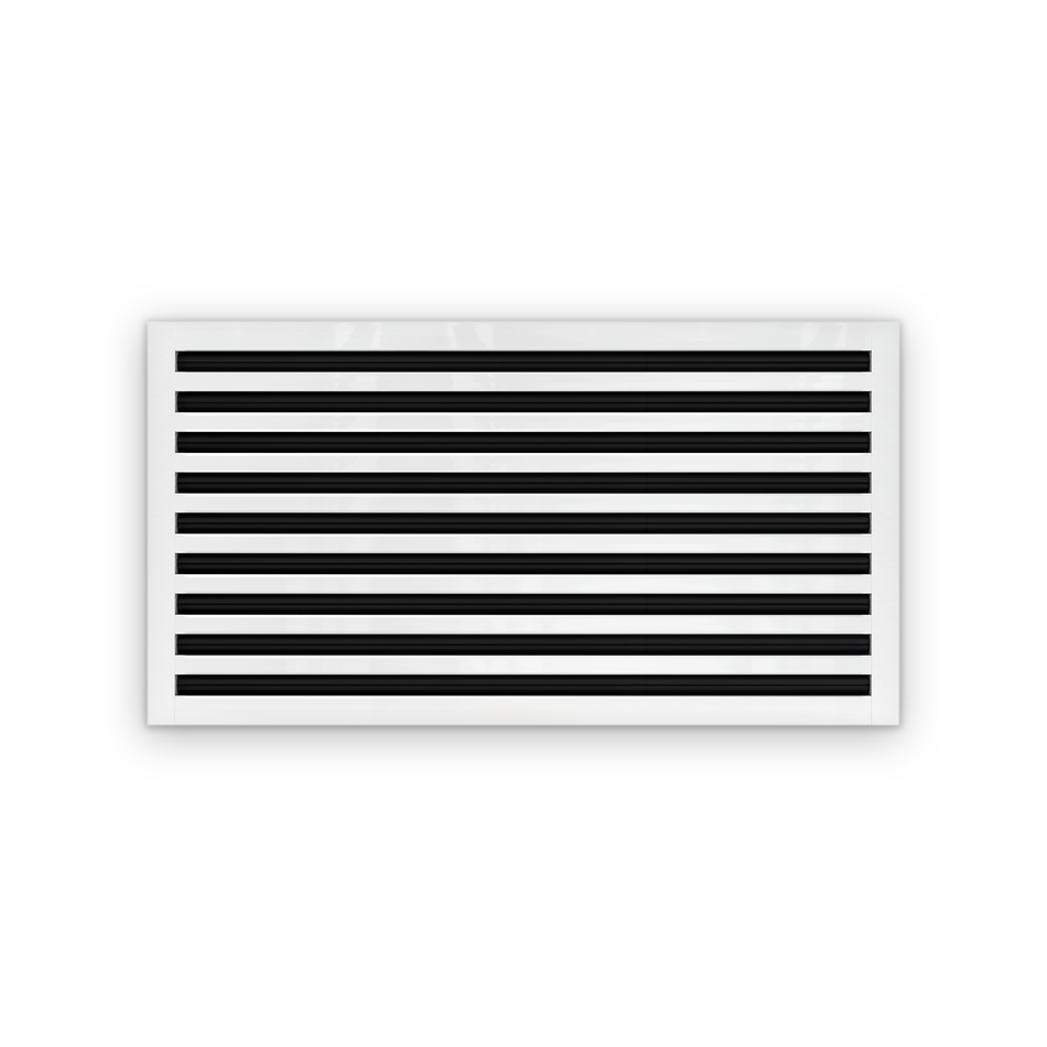 Cryptic Slot 9 slot linear slot diffuser, 34 inch, white