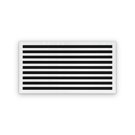 Cryptic Slot 9 slot linear slot diffuser, 34 inch, white