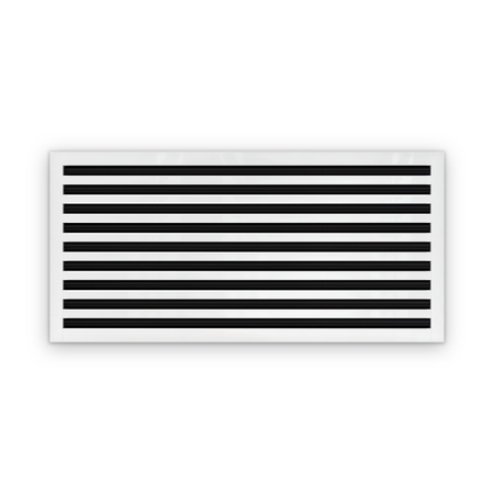 Cryptic Slot 9 slot linear slot diffuser, 38 inch, white