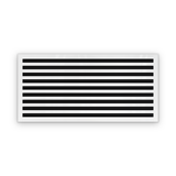 Cryptic Slot 9 slot linear slot diffuser, 38 inch, white