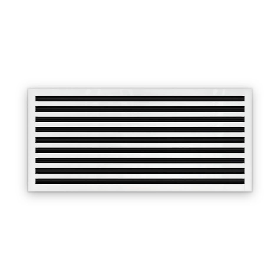 Cryptic Slot 9 slot linear slot diffuser, 40 inch, white