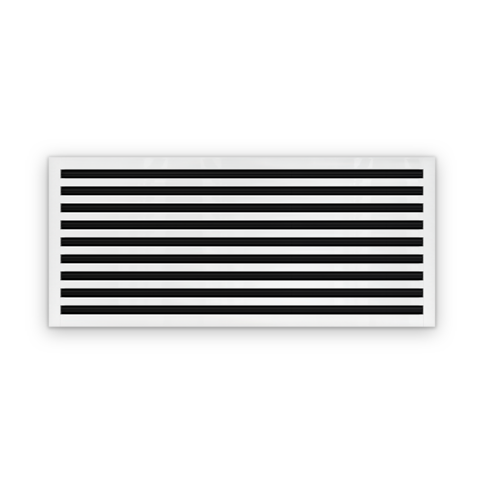 Cryptic Slot 9 slot linear slot diffuser, 42 inch, white