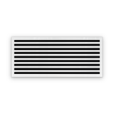 Cryptic Slot 9 slot linear slot diffuser, 42 inch, white