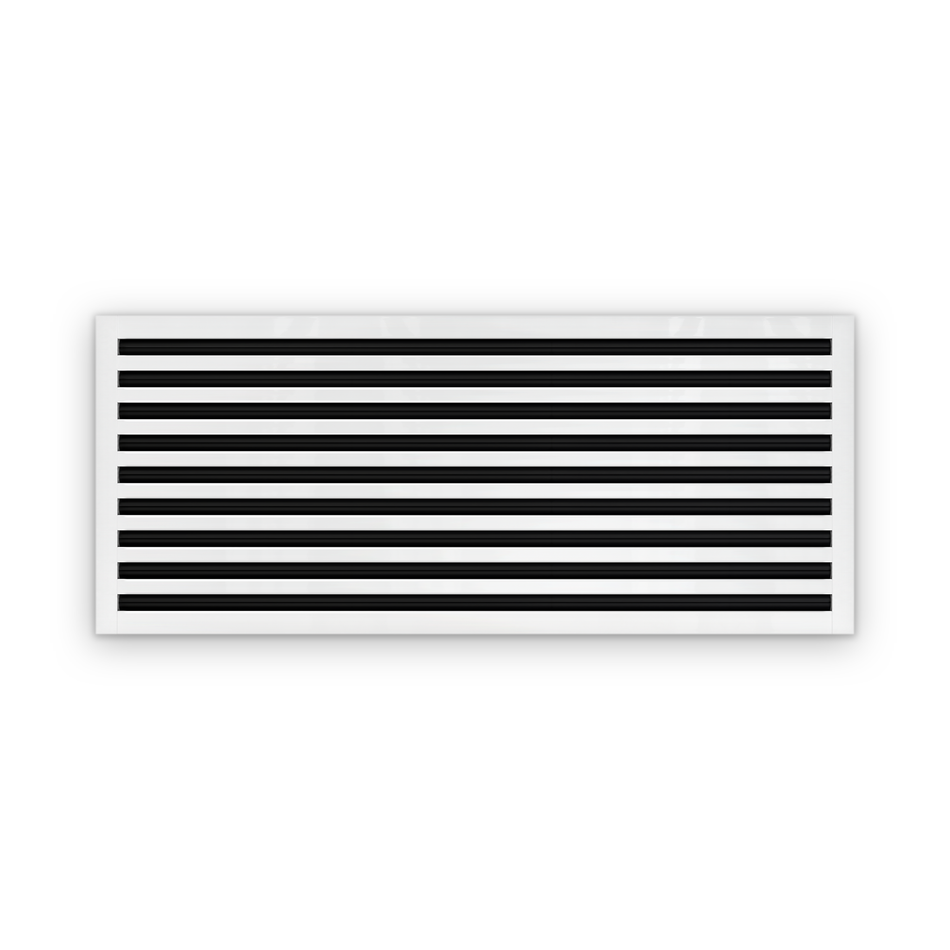 Cryptic Slot 9 slot linear slot diffuser, 44 inch, white