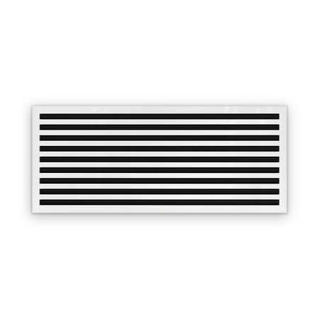 Cryptic Slot 9 slot linear slot diffuser, 44 inch, white