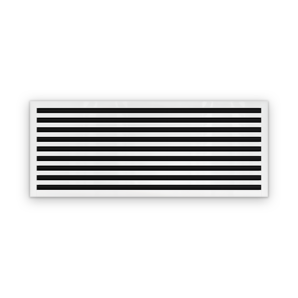 Cryptic Slot 9 slot linear slot diffuser, 46 inch, white