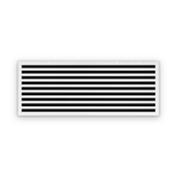 Cryptic Slot 9 slot linear slot diffuser, 48 inch, white
