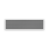 Cryptic Slot 9 slot linear slot diffuser, 72 inch, white