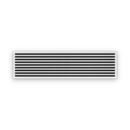 Cryptic Slot 9 slot linear slot diffuser, 72 inch, white
