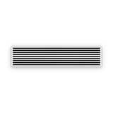 Cryptic Slot 9 slot linear slot diffuser, 84 inch, white
