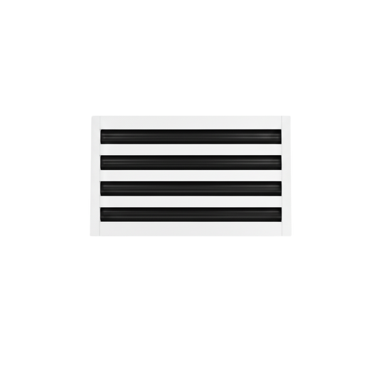 The Cryptic Air 8" Linear Slot Diffuser, 4-slot, offers silent air control and easy installation for any surface.