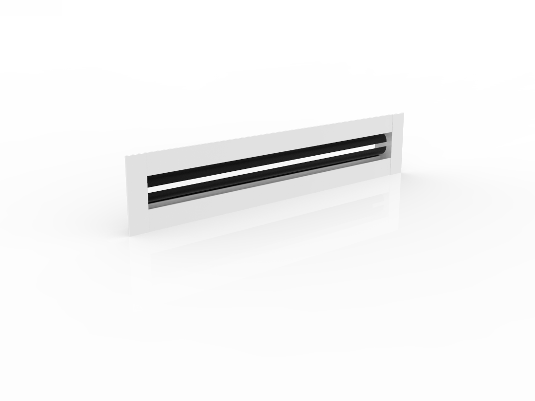 12x2 linear slot diffuser, 1-slot single-slot modern AC vent cover with adjustable airflow, by Cryptic Air