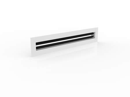 12x2 linear slot diffuser, 1-slot single-slot modern AC vent cover with adjustable airflow, by Cryptic Air
