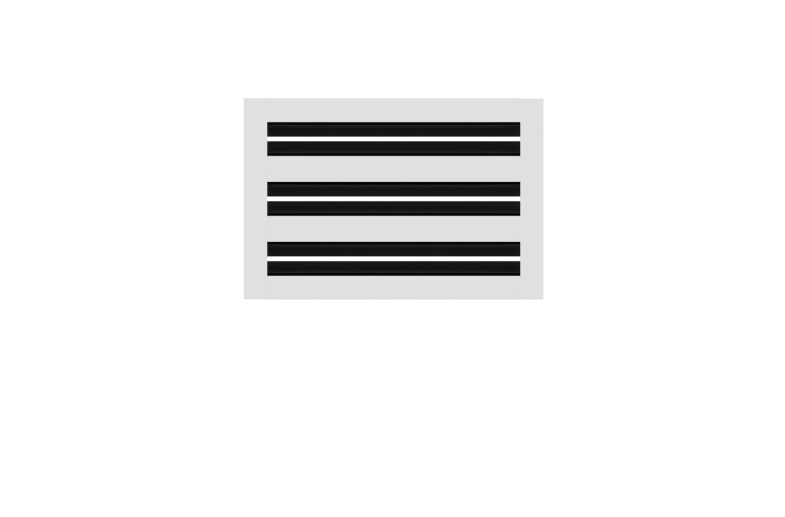 CRYPTIC - 6" Linear Slot Diffuser - 3 Slot -  Modern Air Vent Cover for Ceiling, Wall or Floor