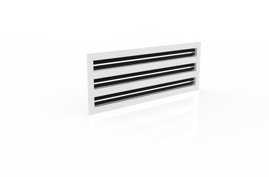 CRYPTIC - 6" Linear Slot Diffuser - 3 Slot -  Modern Air Vent Cover for Ceiling, Wall or Floor