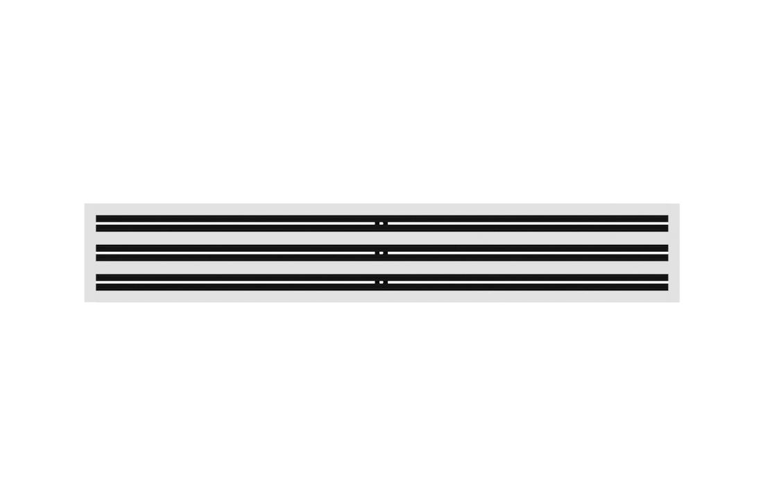 CRYPTIC - 6" Linear Slot Diffuser - 3 Slot -  Modern Air Vent Cover for Ceiling, Wall or Floor