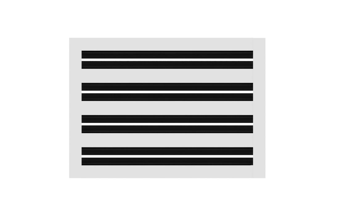 CRYPTIC - 8" Linear Slot Diffuser - 4 Slot -  Modern Air Vent Cover for Ceiling, Wall or Floor