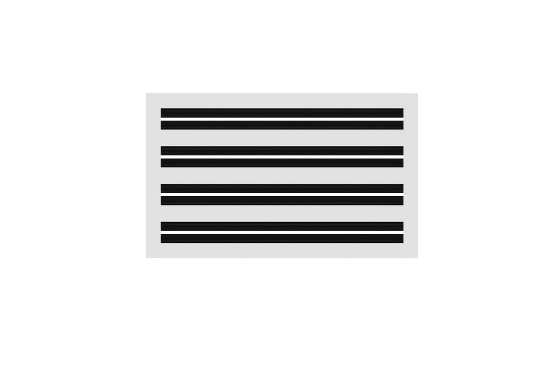 CRYPTIC - 8" Linear Slot Diffuser - 4 Slot -  Modern Air Vent Cover for Ceiling, Wall or Floor