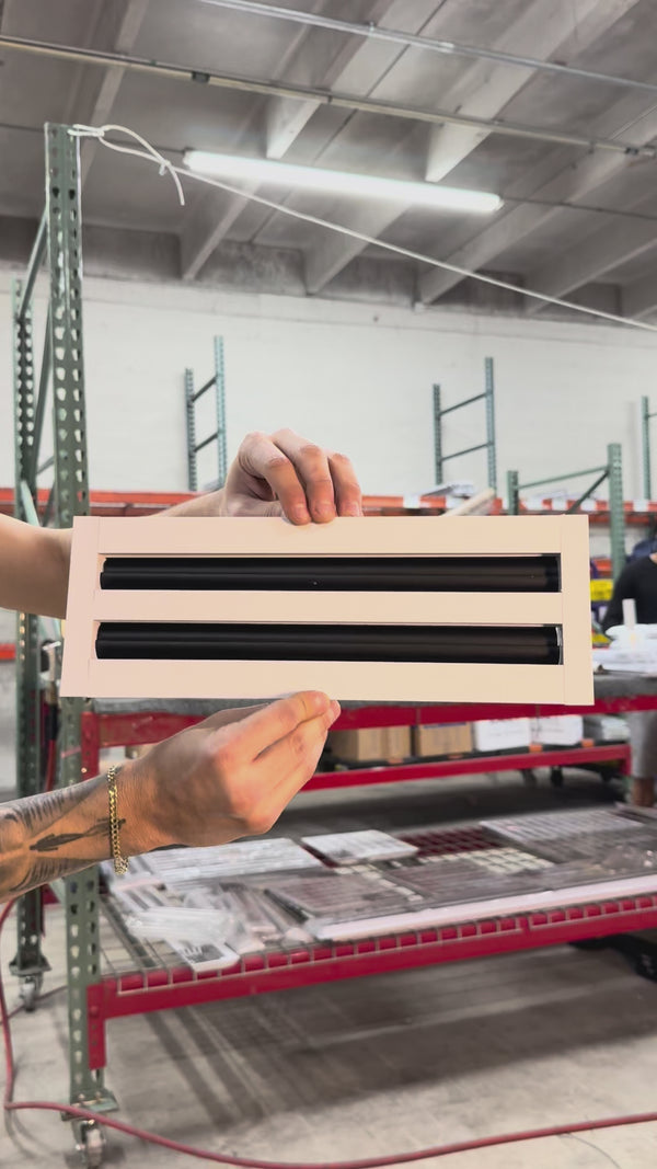 2-Slot Linear Slot Diffuser | Aluminum HVAC Vent | Cryptic Air